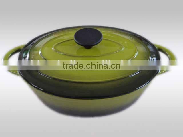 Cast iron enamel casserole