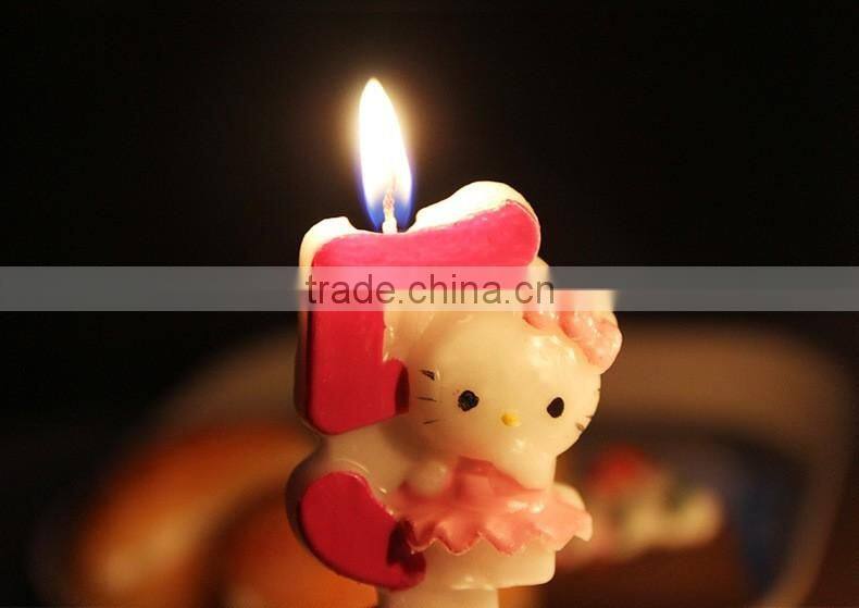 Carton Hello Kitty Cat Birthday Candle for Children