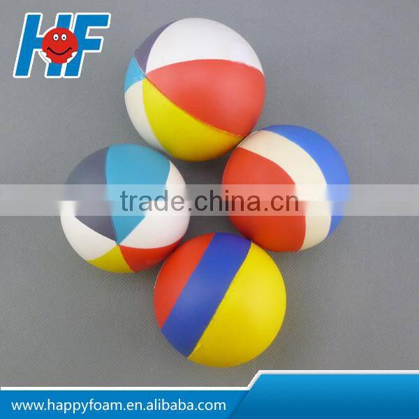 63MM colorful PU foam stress bouncing squeeze ball toy