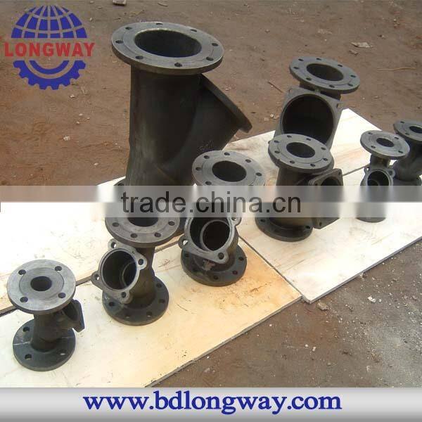 water treatment pipe fitting cast iron casting,OEM foundry sand molding cast iron water valve cover casting