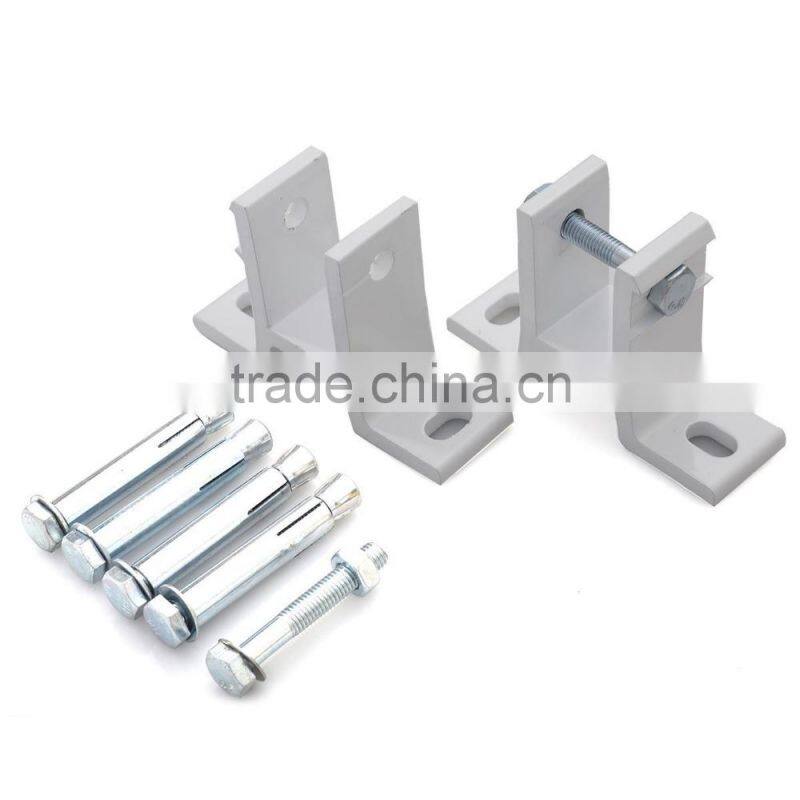 Patio 2x1.5m Blue and White Aluminium Retractable Folding Arm Awning