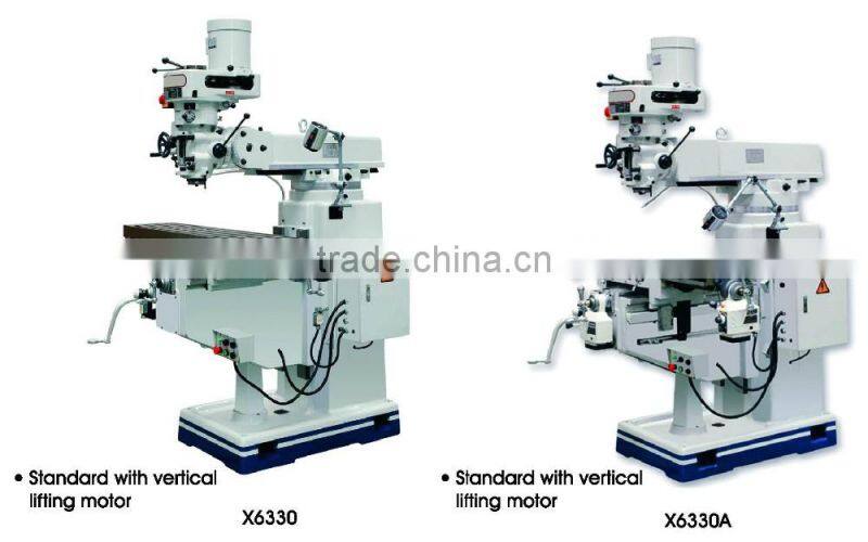 Universal Precision Vertical Turret Milling Machine, table 230x1067/1246 254x1270 /1370 305x1370/1500 330x1370/1500mm