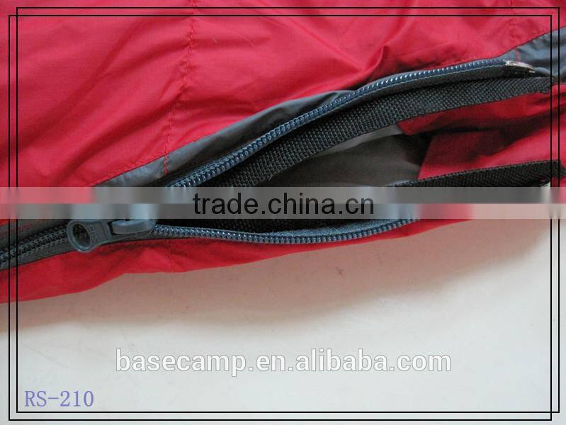 Mummy style down sleeping bag for hunting in cold weather