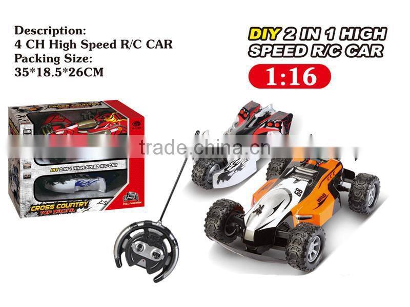 Super 4CH rc car toy small scale high speed diy rc car kit 27MHz/40MHz with EN71/ASTM/EN62115/6P
