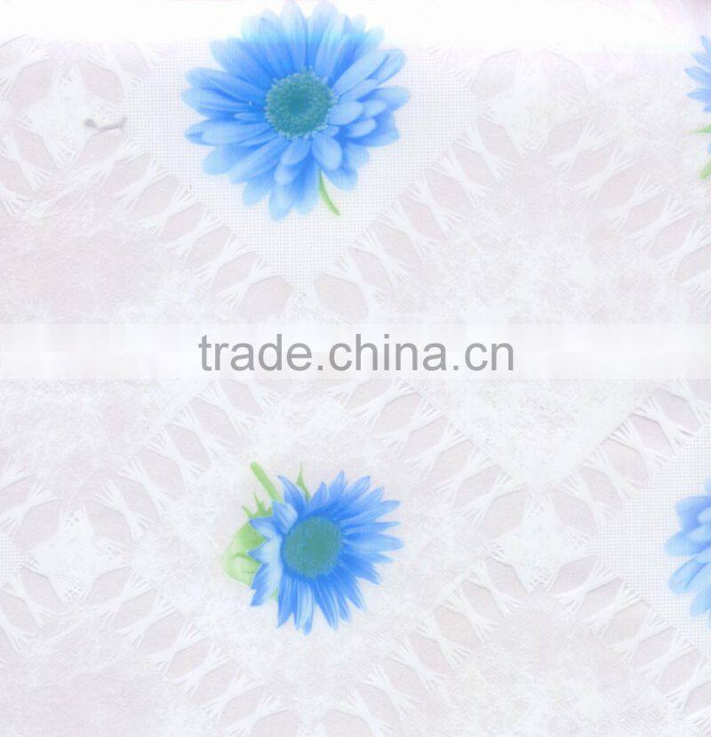 2016 NEW Style Designed HOT SELL Fashion Printed PVC clear plastic tablecloth