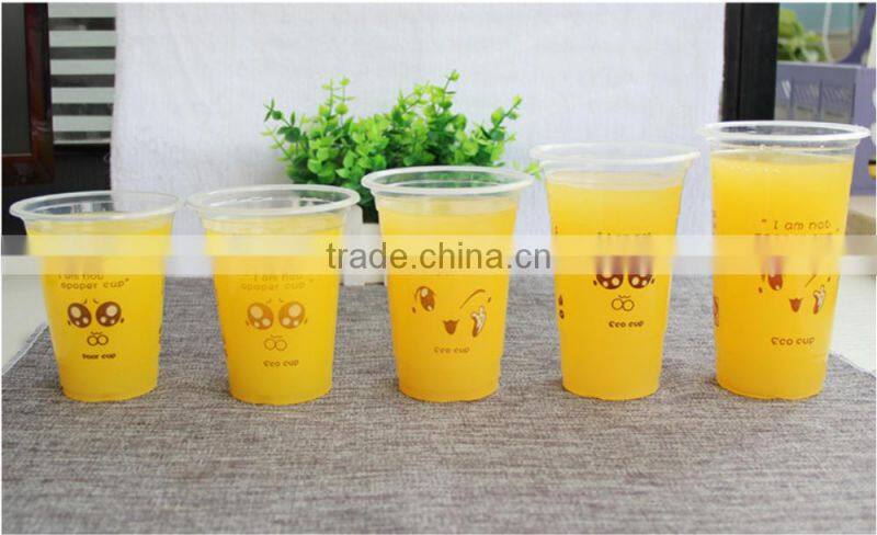 Hot Sale Disposable Plastic Cup,Juice Cup,Drinking Cup With Lid