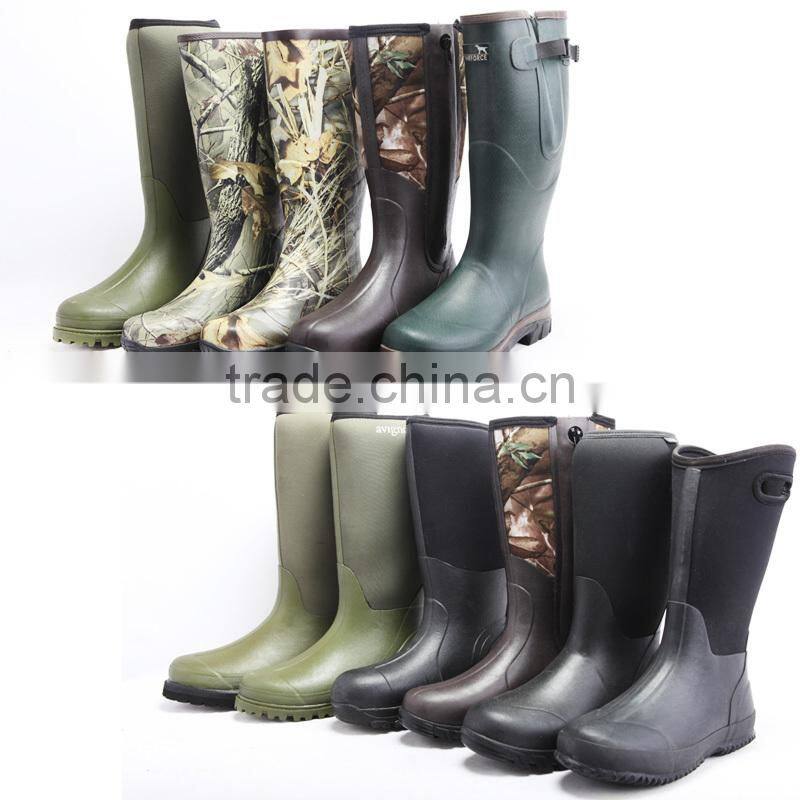 6mm neoprene muck rain boots rubber hunting boots