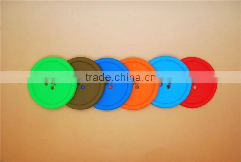 Trade assurance button shape design coffee cup pad tin coaster