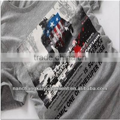 2017 new Mens summer leisure T shirt, fashion slim short sleeve O neck T shirt printing