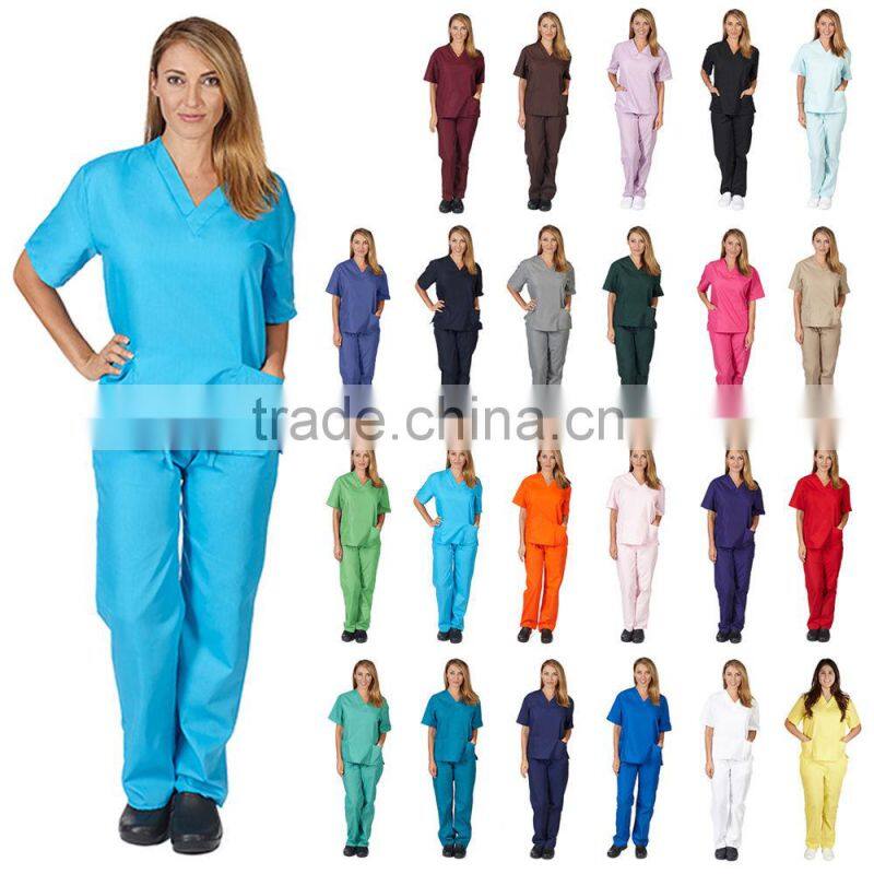 Medical Scrubs Uniform for Hospital Staff Designs OEM ODM Offered