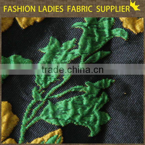 shaoxing textile New styles! poly/ctn jacqaurd fabric,garments fabric,floral jacquard fabric 210gsm jacquard fabrics