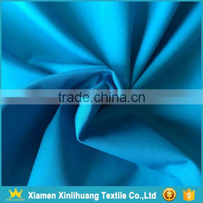 Hot Sale Plain Dyed 55% Cotton 45% Polyester CVC Poplin Fabric for Shirts