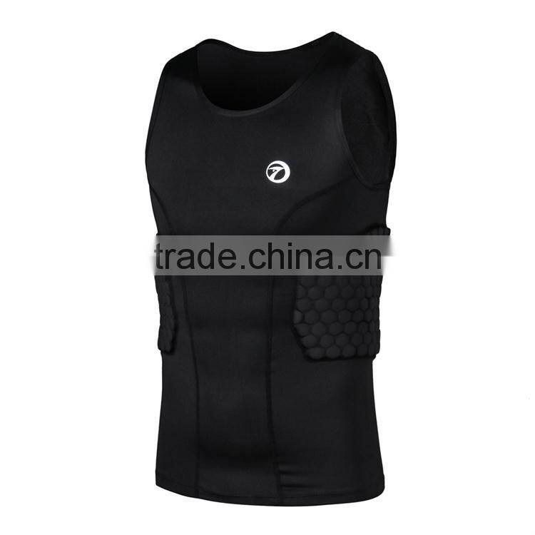 2014 custom -made padded compression wear compression shirt