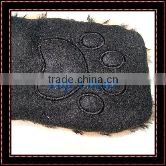 HIGH QUALITY FLUFFY FAUX FUR ANIMAL HOOD KID'S HATS LEOPARD