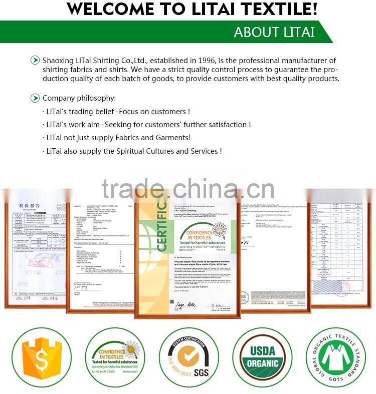 classical check design cotton polyester shirting fabric in zhejiang