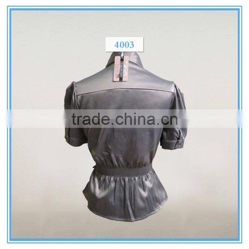 Satin formal and office blouses design for women