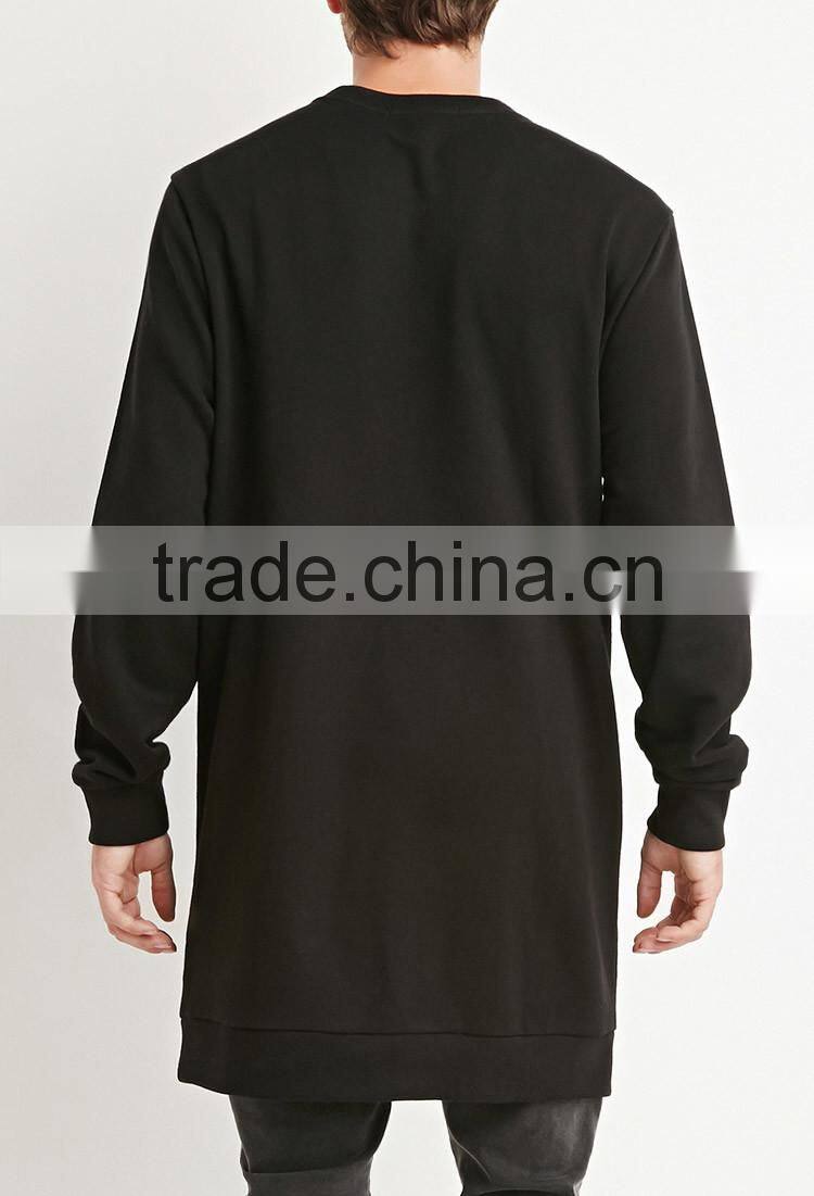Wholesale make your own crew neck black tall sweatshirts mens sweatshirts