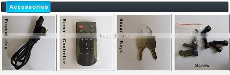 42inch floor stand dual screen digital innovative advertising display products in china (HQ42-42-2,support usb/cf/sd card)