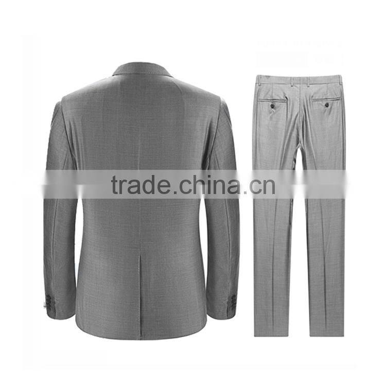 2017 Wholesale Custom Classic Style Regular Fit 2 Button Black Mens Suit