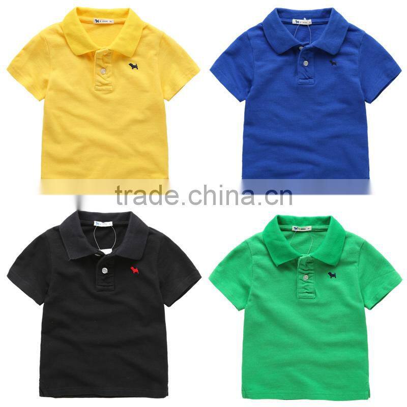Custom cotton kids soft and thin cotton t shirts,plain polo t shirt children