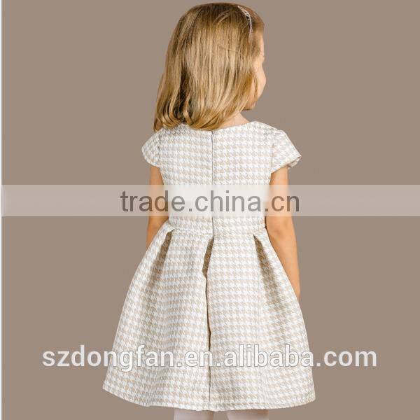 Baby Girls Plaid Cap Sleeve Boutique Dress