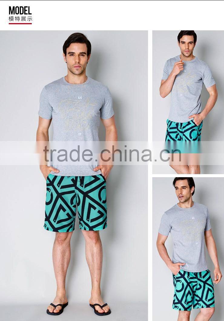 Fitted Man Soft Digital Printing Boardshorts Mens Multi Sports Shorts