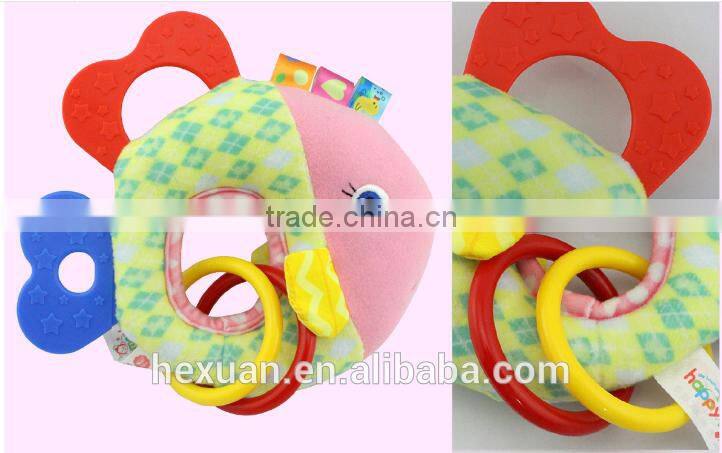 Baby Teethers Teething, Relief Teething Toys Soft Teething Bell Rings