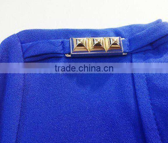 2013 fashion lady's simple chiffon blouses