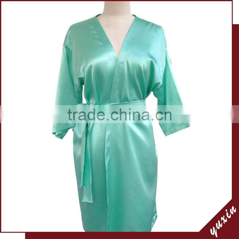 Dragon Plus Size Men Bath Robe , Polyester Mens Silk Pajama WR003