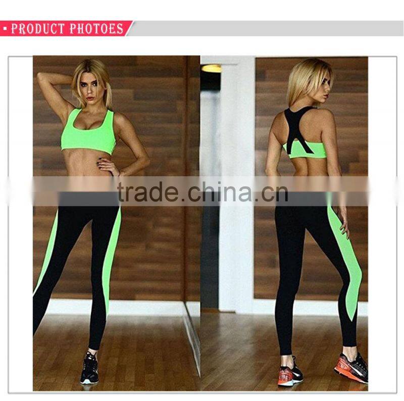 Fashion Gym & Yoga Tops And Pants Clothing Set Fitness Yoga Wear Set 2016