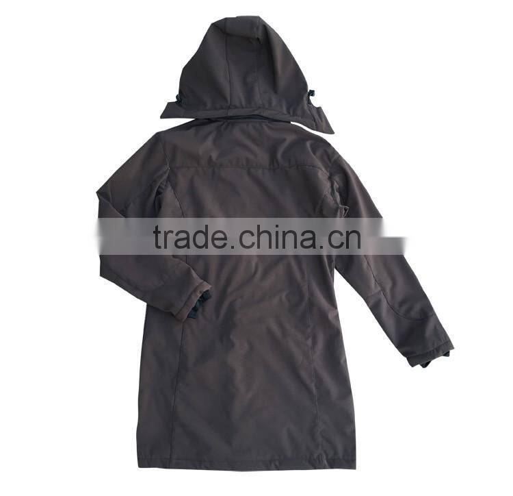 Women's piles long softshell coat clothing women long jacket