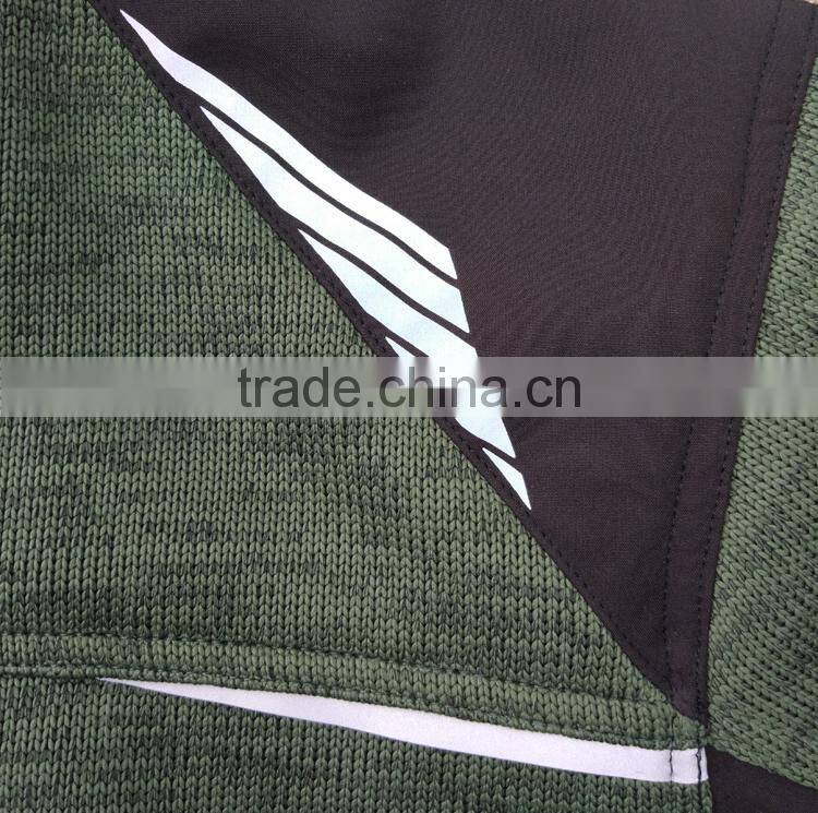 Hot sales melange color mens weaving wear hiking Knitwear Jacket