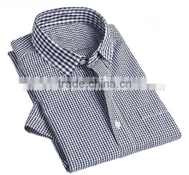 Body fit t shirts for men fancy plaid fabric t shirts for men t-shirt