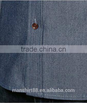 latest fashion contrast color men's casual designer slim fit shirt