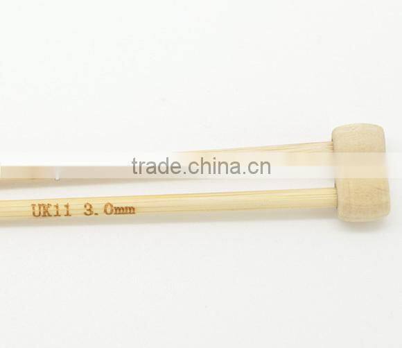 Wholesale 23cm Bamboo Single Point Household Knitting Needles