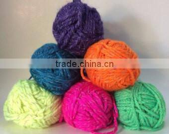Charmkey fancy yarn acrylic reflective yarn for knitting fancy patterns