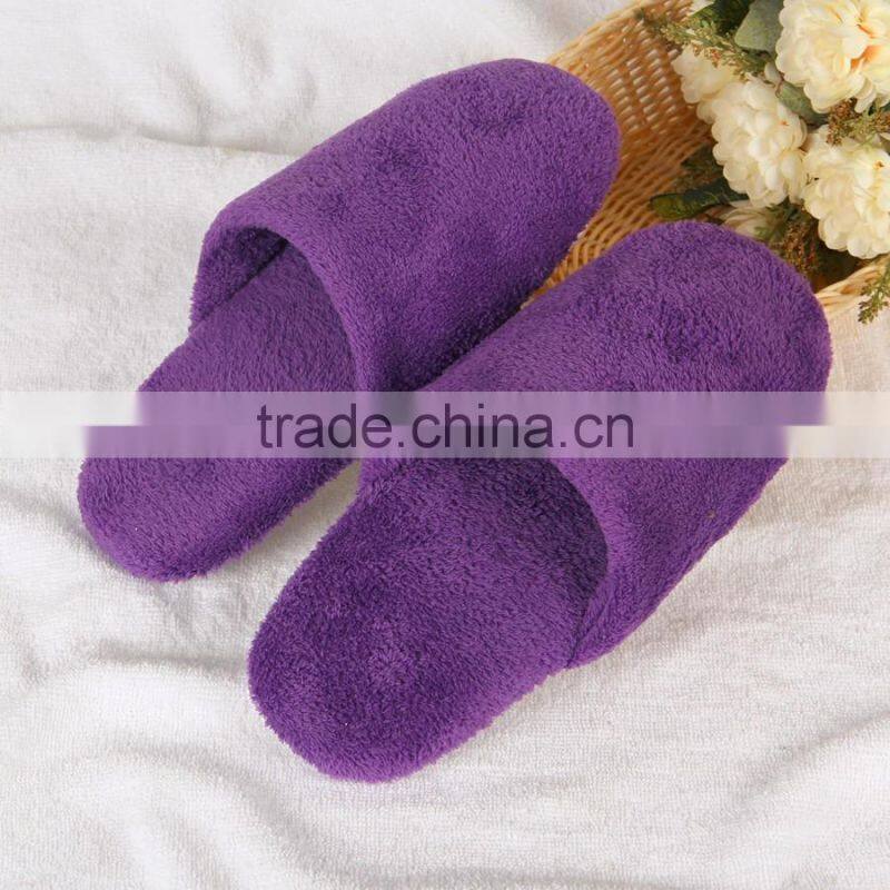 wholesale cheap hotel plastic dot cloth sole slipper