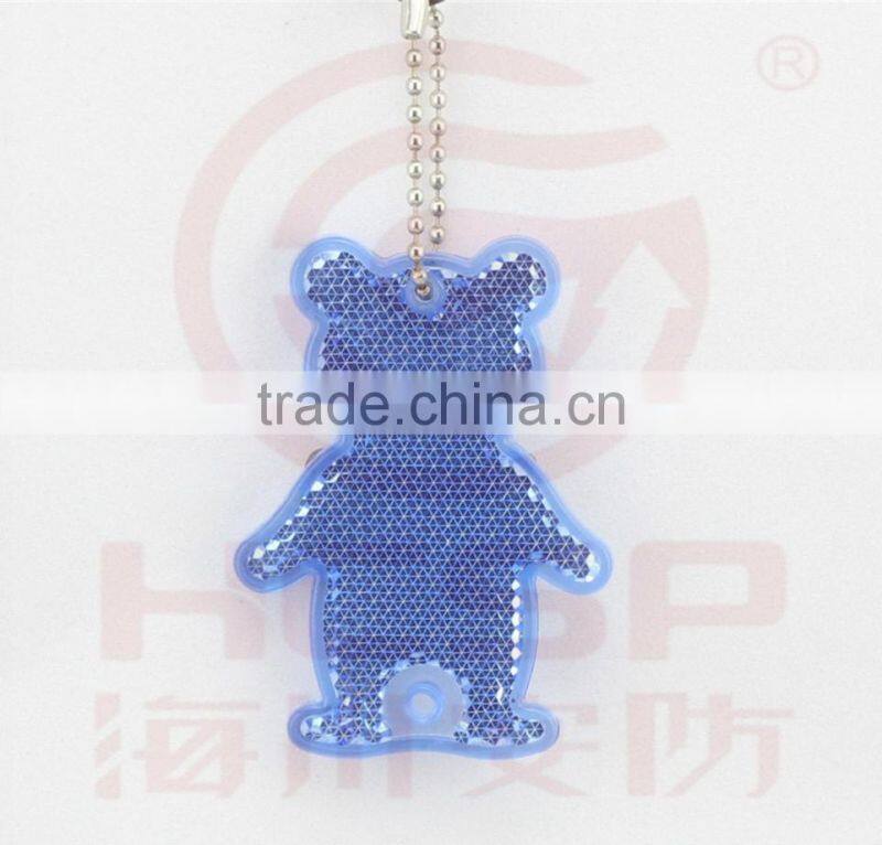 Popular Acrylic Bear Reflective Keychain for Gift