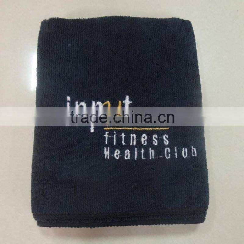 100% cotton black Square towel makeup remover towel black