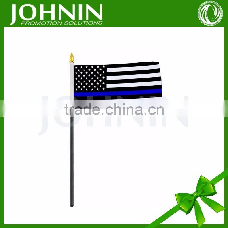Cheap Handheld Waving Black Stick American Plastic Flag Poles