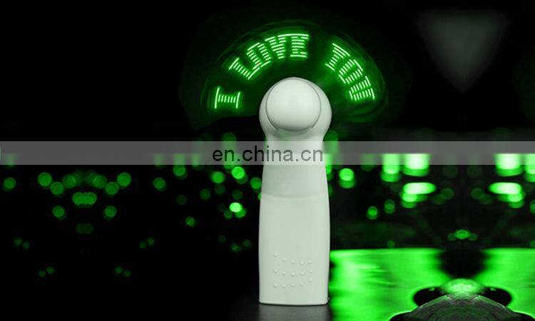 Promotional Items Fancy Gift 11 Led Lights Hand Fan With Message