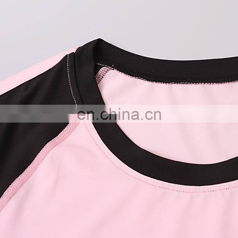 Cheap price promotion 90% polyester 10% spandex gym t shirt women wholesale