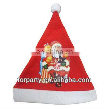 CHN-0133 Red sequin merry christmas hat