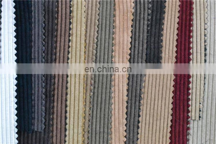 colorful nylon polyester wale warp knitted corduroy and corduroy upholstery fabric