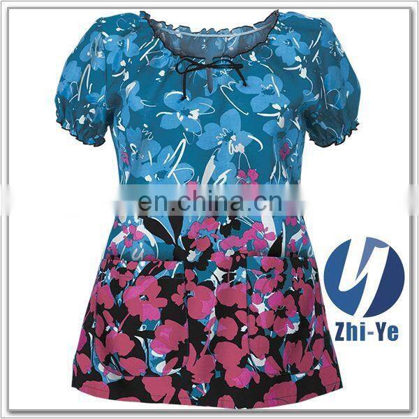 nurse uniform junior fit ladies scrub top