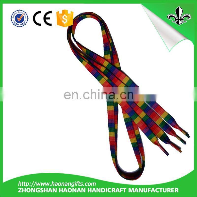 Hot selling custom logo fashion sport shoelaces for wholesale