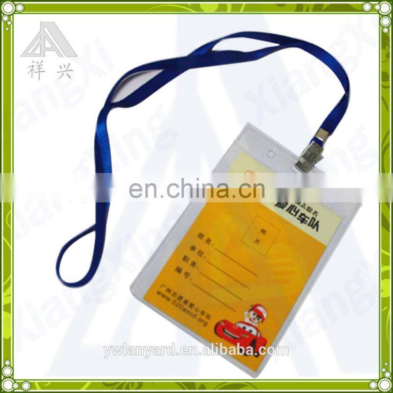 Black Rigid Plastic double sided rigid badge holder