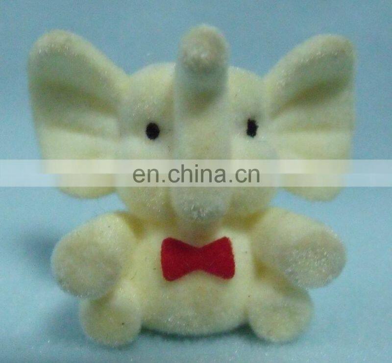 flocking miniature toy