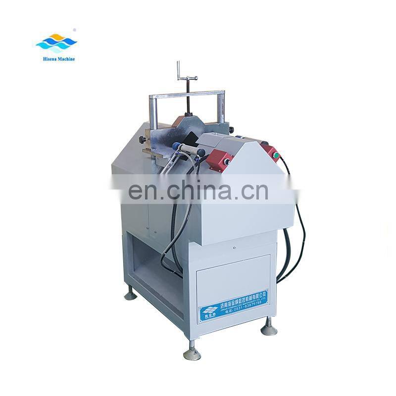 Upvc window  mullion end v shape cutting saw window making machine