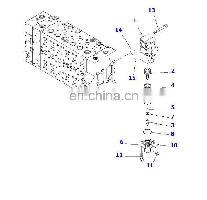 PC400-7 PC450-7 main control valve 723-47-27501